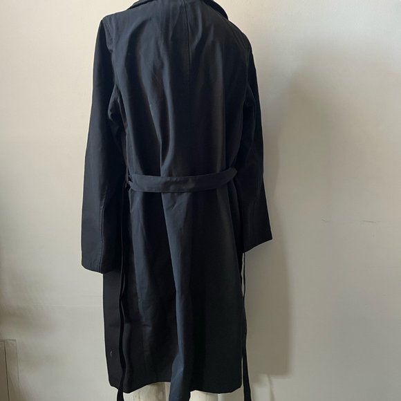 American Apparel Belted Trench in Black - Picture 7 of 7